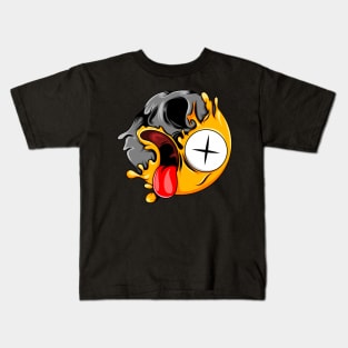 Dead Zombie Emoji Kids T-Shirt